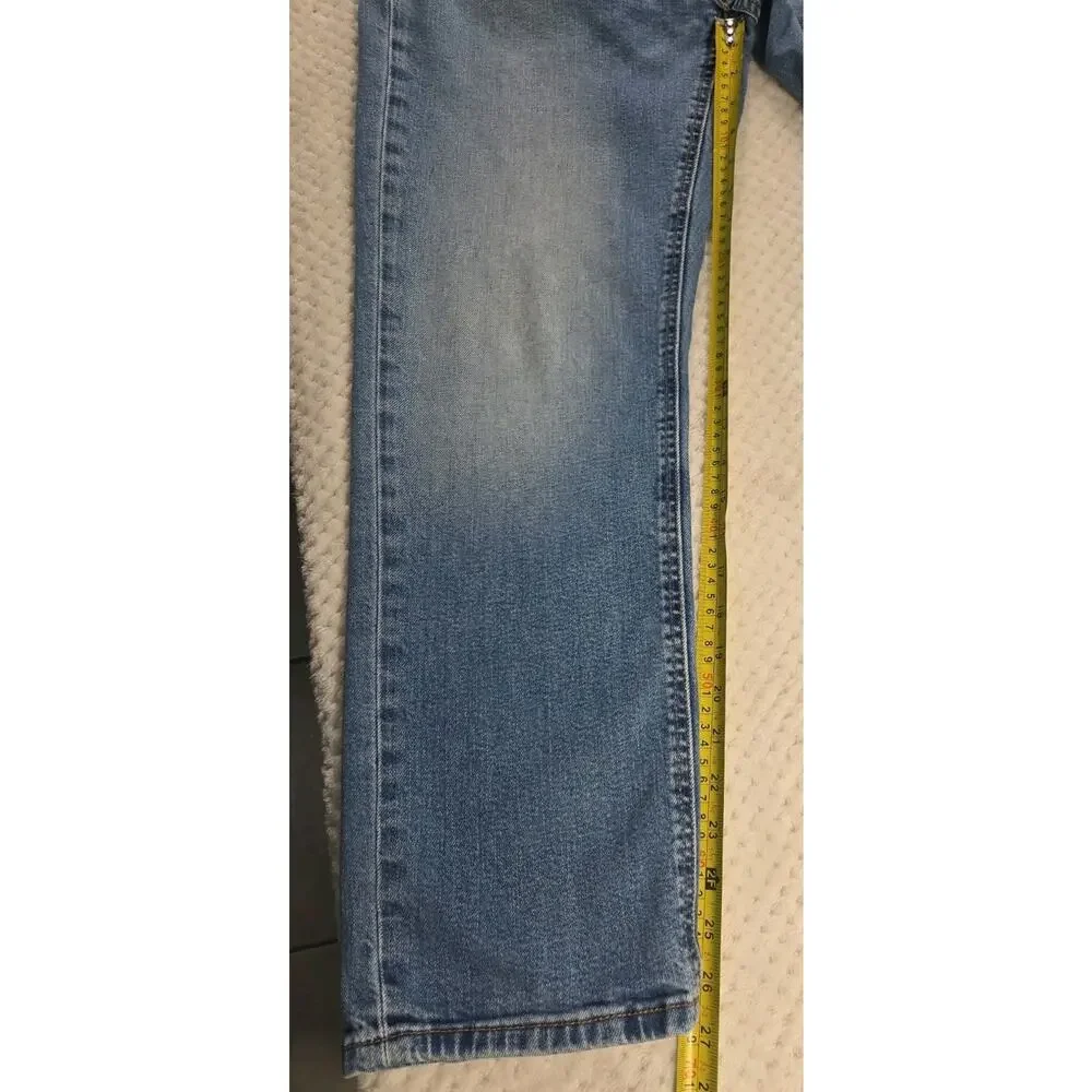 Levi's 541 Athletic Fit Jeans Mens 32x27 Blue Wash Tapered Denim #093